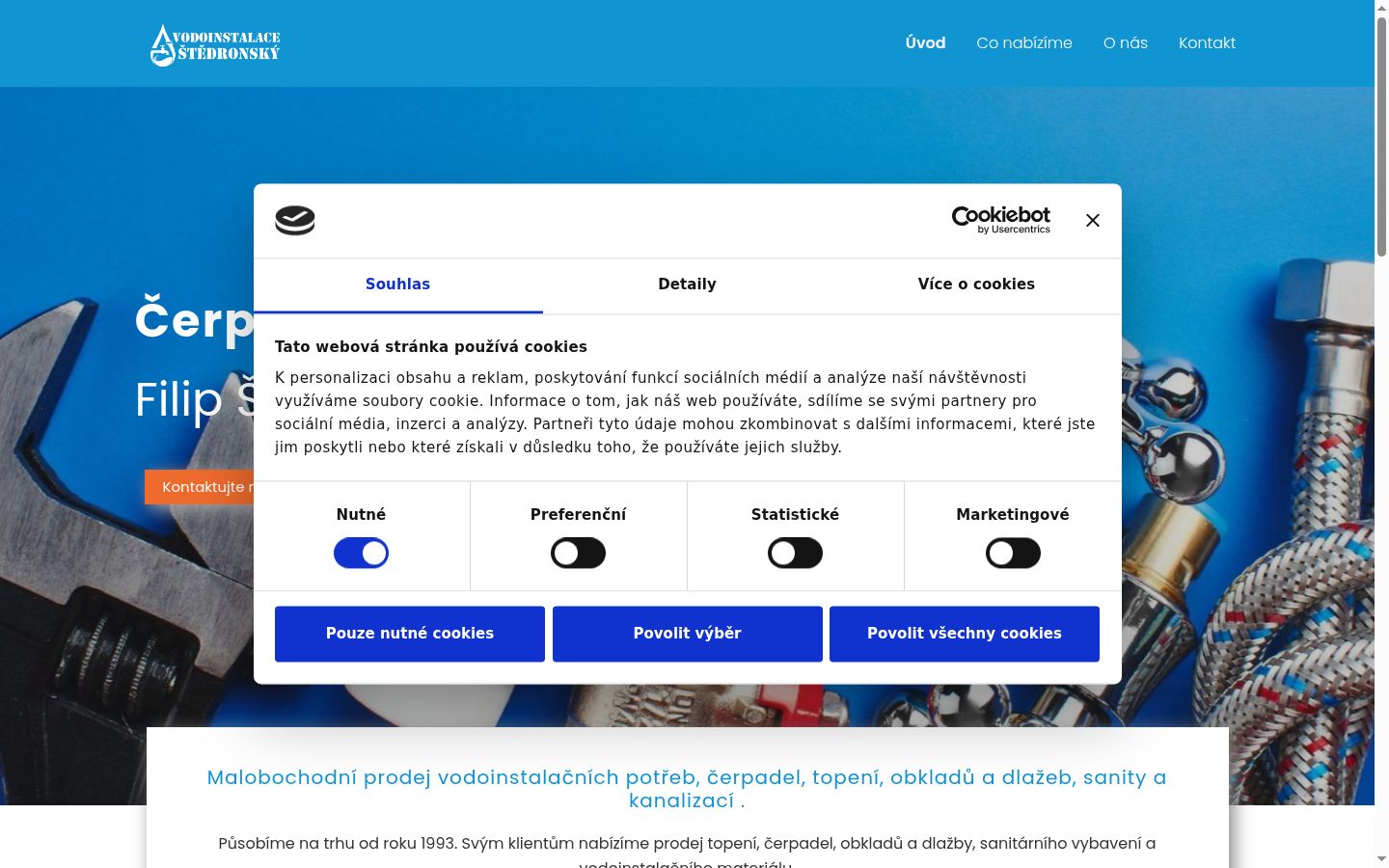 Snímka obrazovky banera súhlasu zobrazeného pred akoukoľvek interakciou