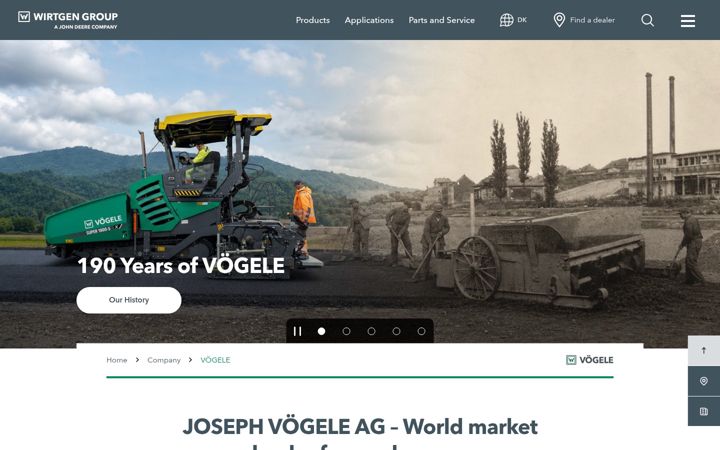 Screenshot of voegele.info