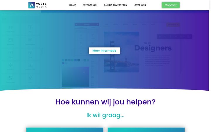 Screenshot of voets-media.nl