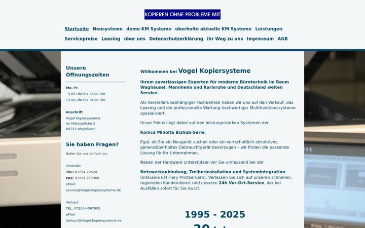 Screenshot of vogel-kopiersysteme.de
