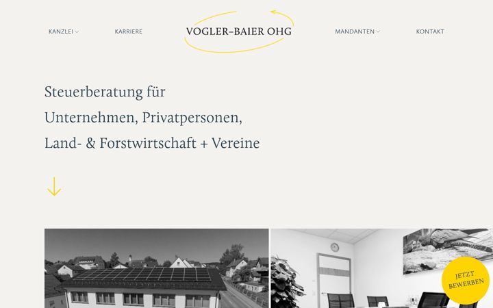Screenshot di vogler-baier.de