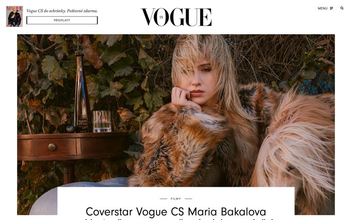 Screenshot of vogue.cz