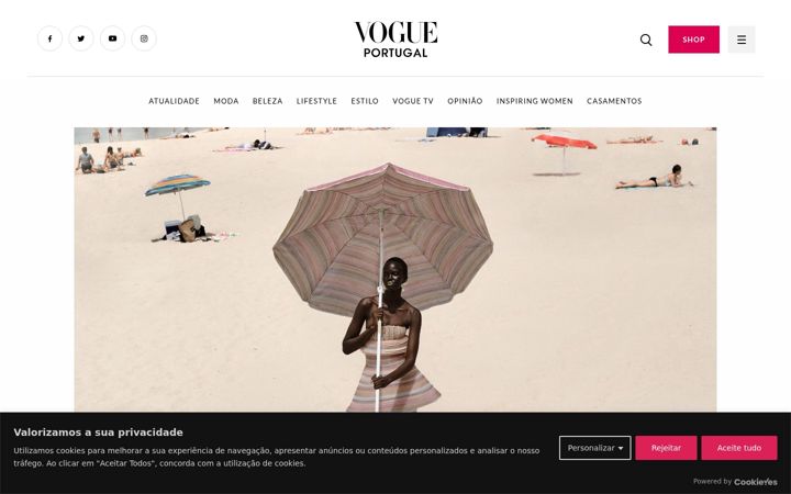 Skärmbild av vogue.pt