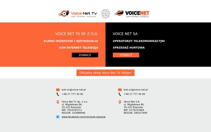 Screenshot of voice-net.pl