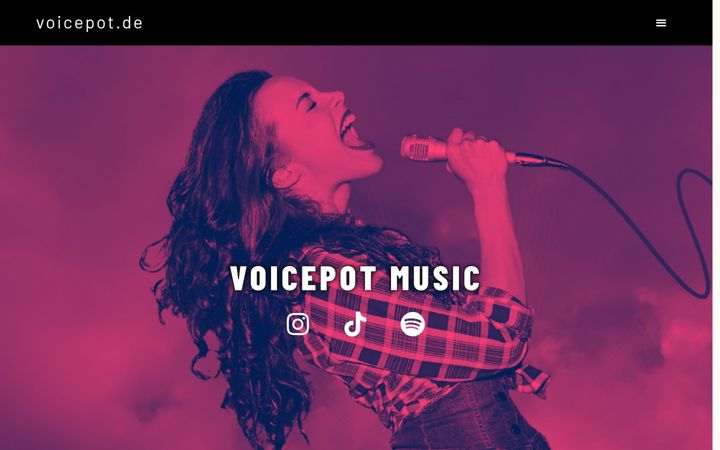 Screenshot of voicepot.de