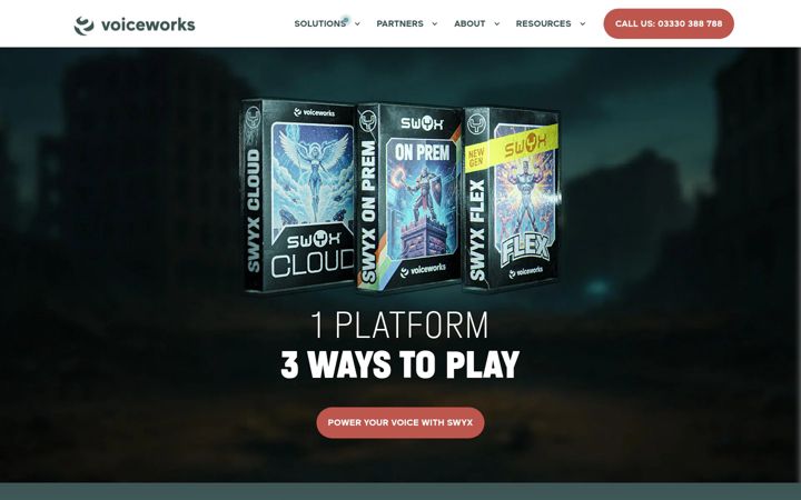Screenshot ta' voiceworks.co.uk