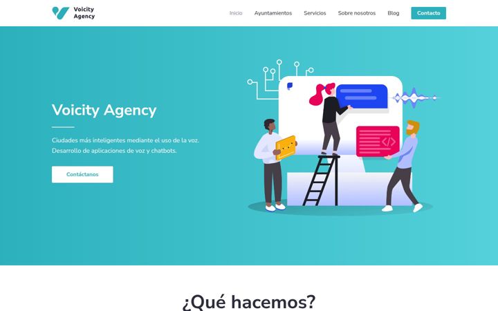 Screenshot of voicity.agency