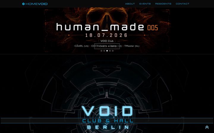 Screenshot of void-club.de