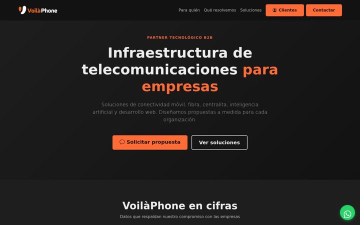 Screenshot of voilaphone.com