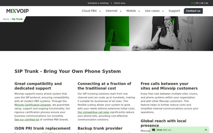 Screenshot van voipgate.com