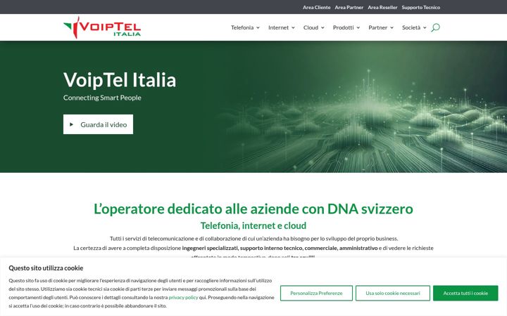 Ekrano kopija voiptelitalia.it