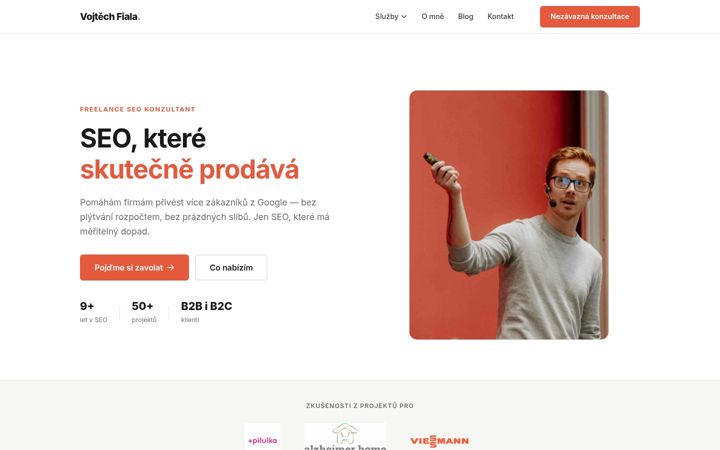 Screenshot of vojtech-fiala.cz