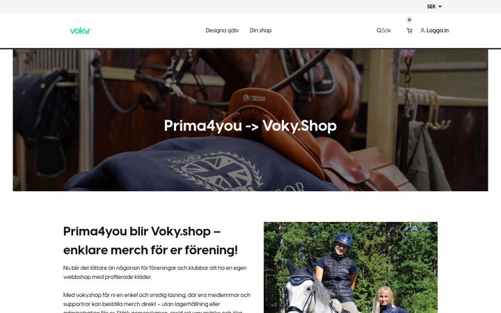 Screenshot of voky.shop