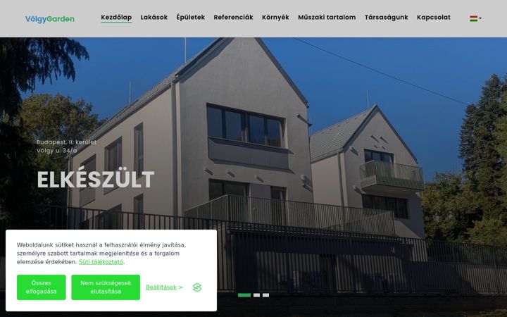 Screenshot of volgygarden.hu