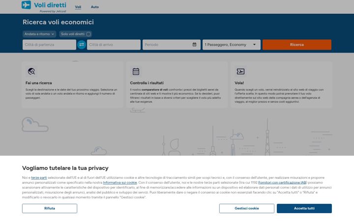 Screenshot of voli-diretti.it
