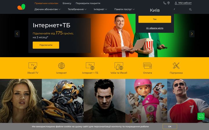 Snímek obrazovky volia.com