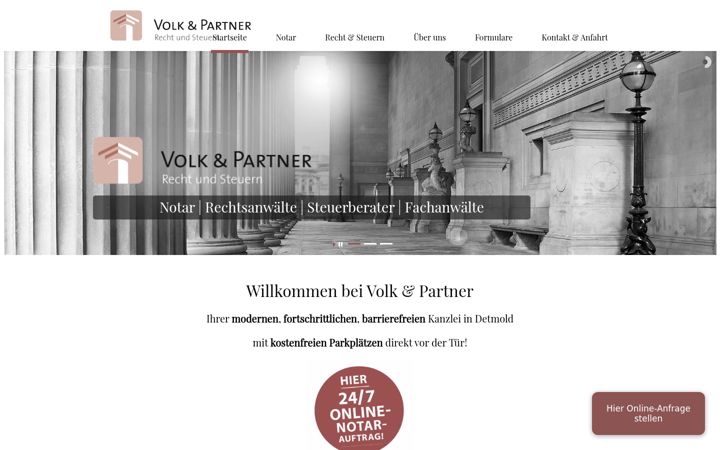 Screenshot of volk.legal