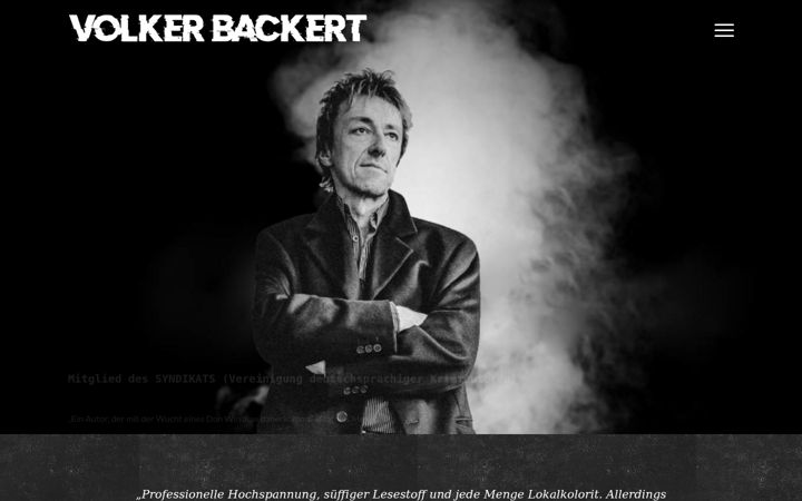 Snímek obrazovky volkerbackert.com