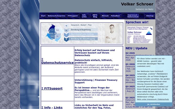 Screenshot of volkerschroer.de