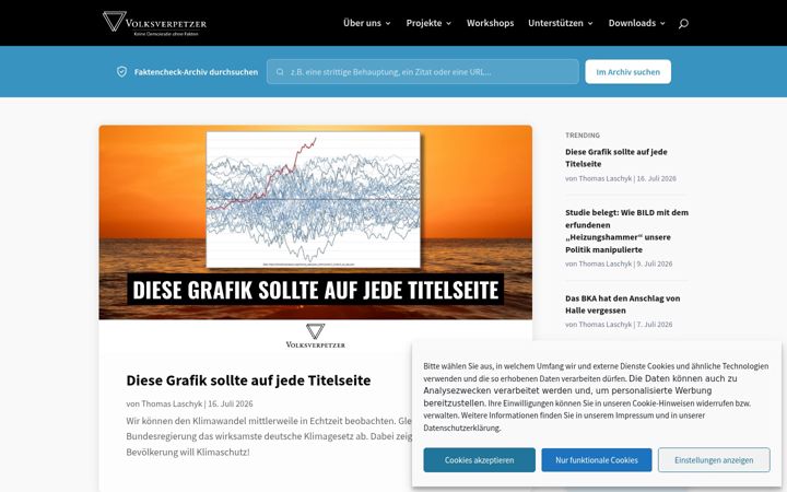 Screenshot of volksverpetzer.de