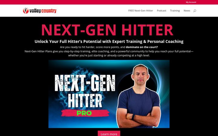Screenshot of volleycountry.com