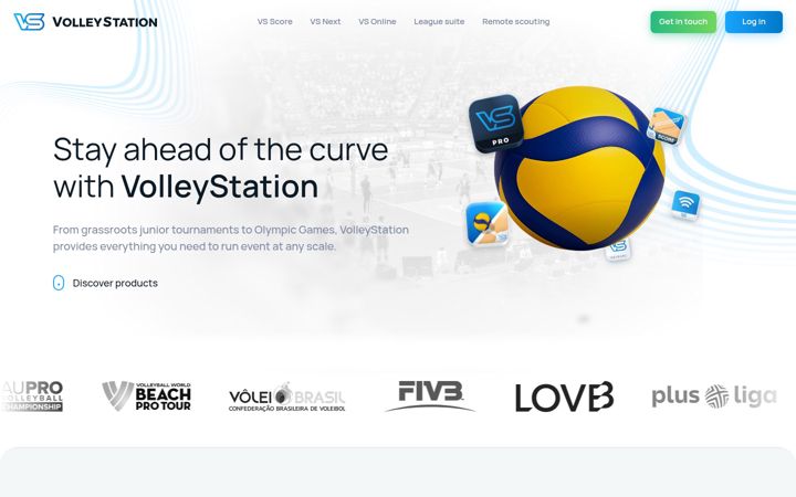 Screenshot of volleystation.com