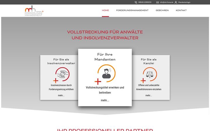 Ekraanipilt saidist vollstreckung-fuer-anwaelte.de