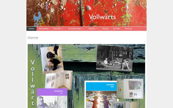 Screenshot of vollwaerts.de
