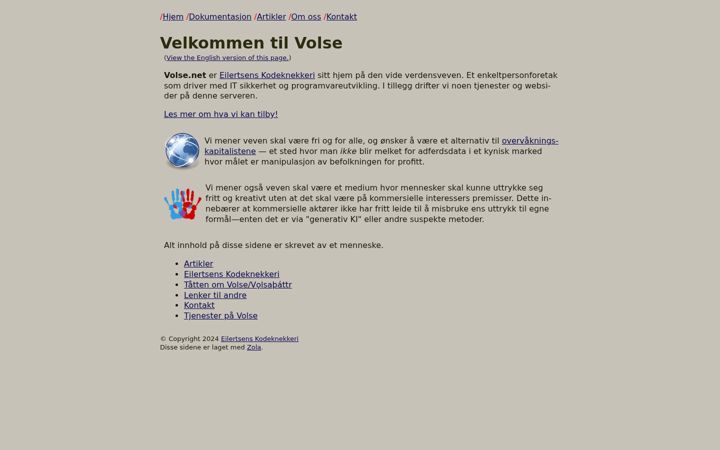 Screenshot of volse.net