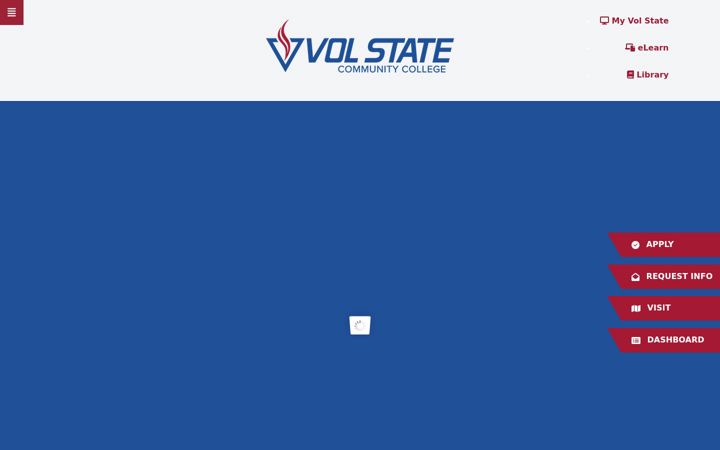 Screenshot of volstate.edu