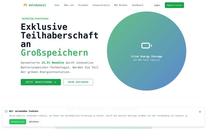 Screenshot of voltanteil.com