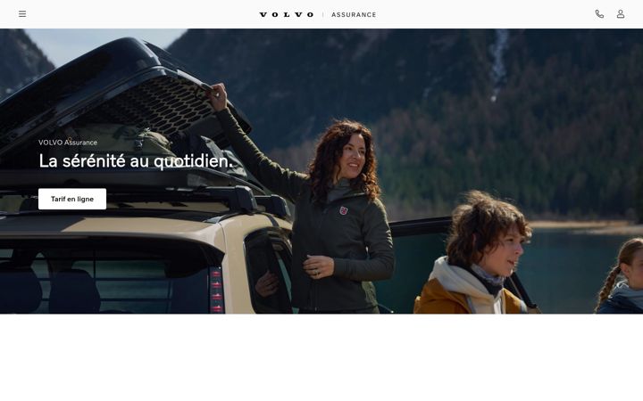 Screenshot of volvoassurance.fr