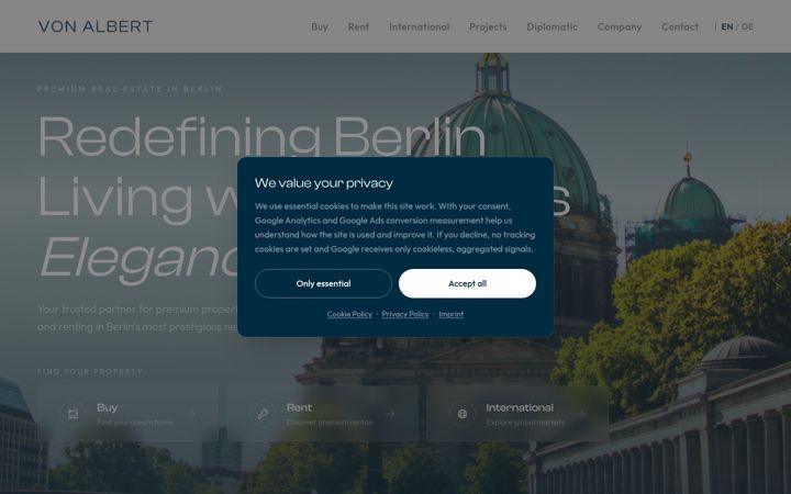 Screenshot of von-albert.com
