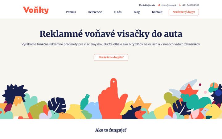 Screenshot of vonky.sk