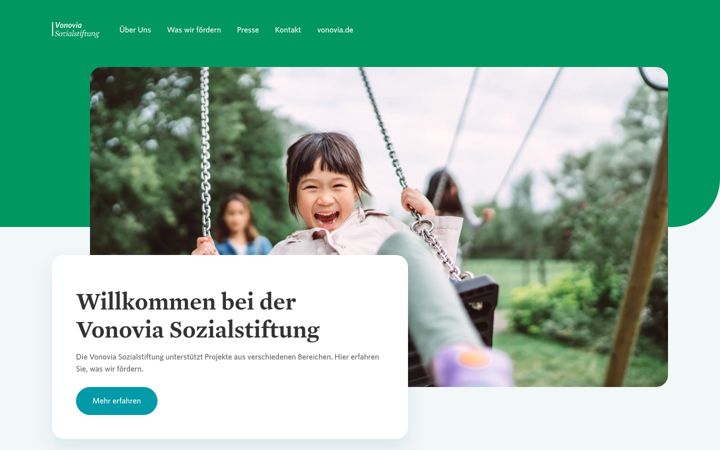 Screenshot of vonovia-sozialstiftung.de