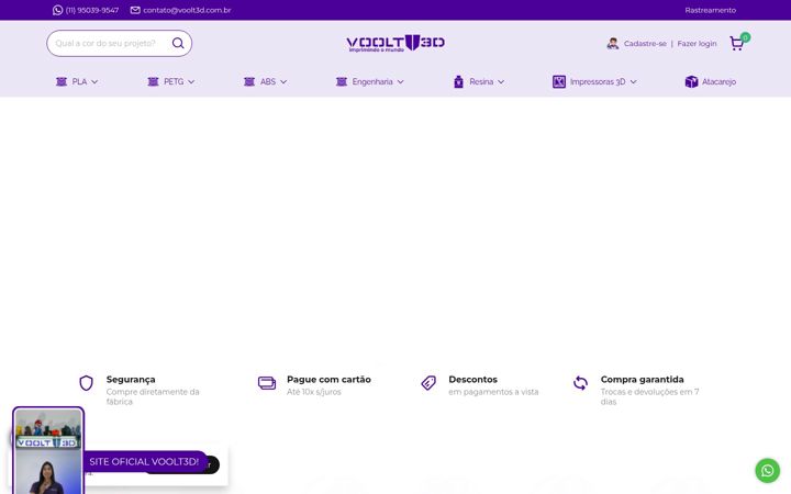 Screenshot of voolt3d.com.br