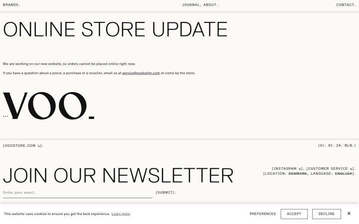 Screenshot of voostore.com