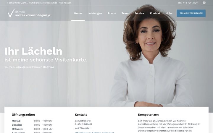 Screenshot of vorauer-hagmayr-zahnarzt.at