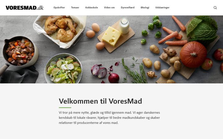 Екранна снимка на voresmad.dk
