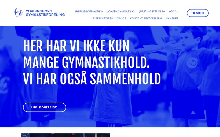 Snímek obrazovky vorgym.dk