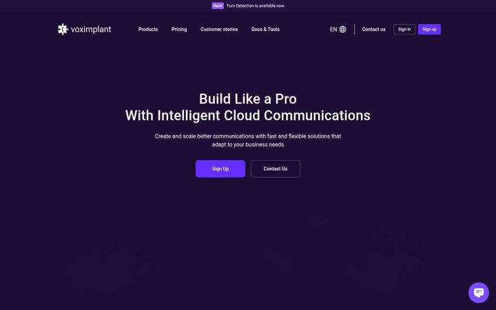 Screenshot di voximplant.com