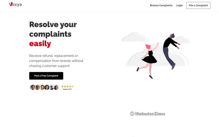 Screenshot of voxya.com