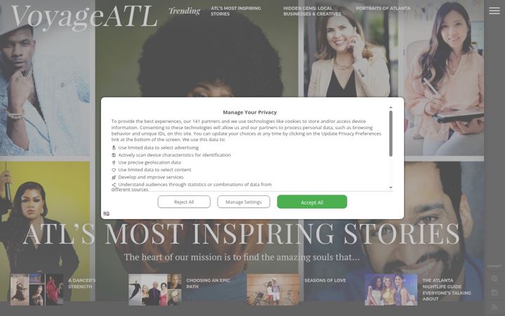 Zrzut ekranu voyageatl.com