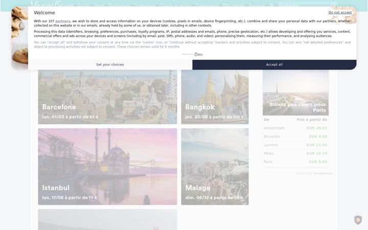 Screenshot of voyageforum.com