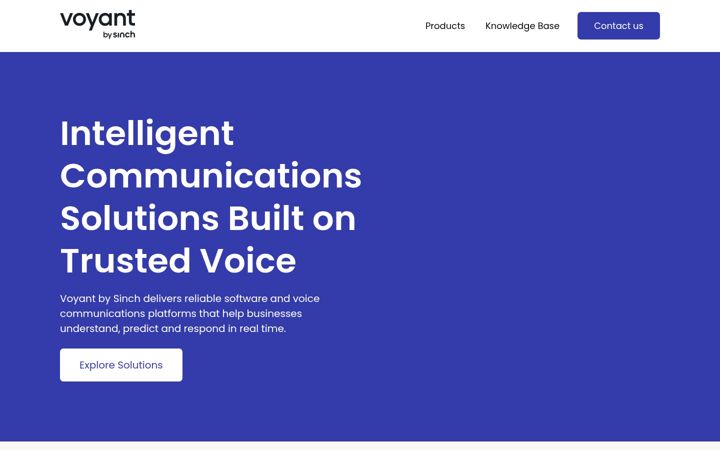Screenshot of voyant.com
