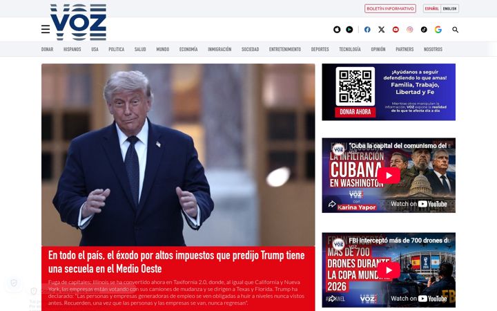 Екранна снимка на voz.us