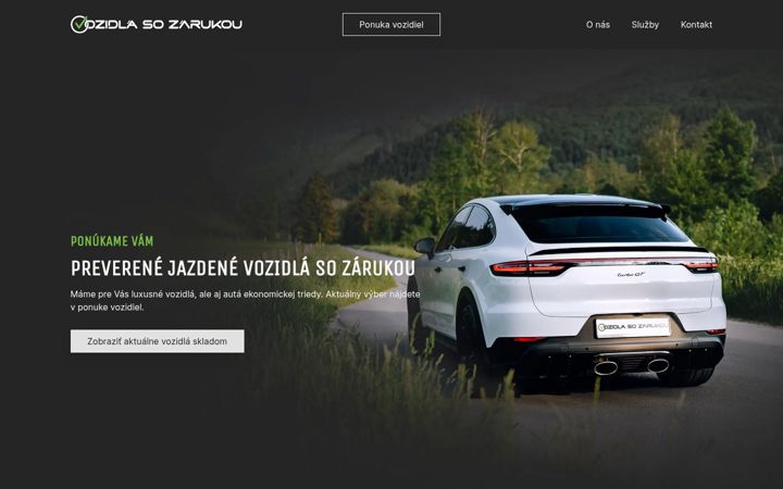 Screenshot of vozidlasozarukou.sk