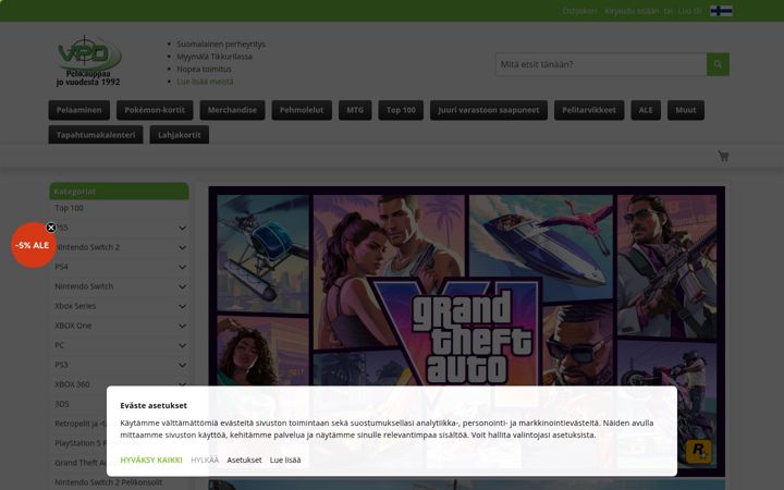 Screenshot of vpd.fi