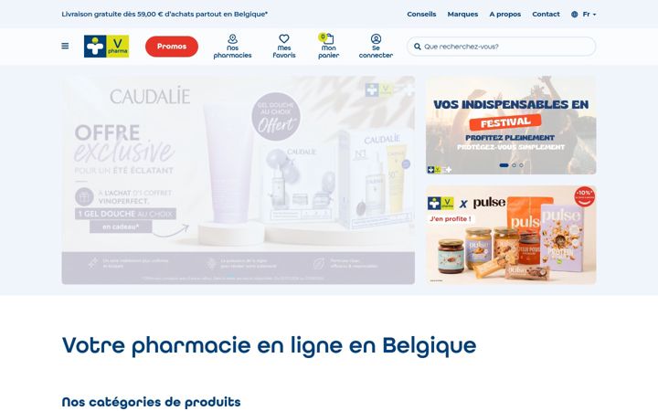 Screenshot ta' vpharma-connect.be