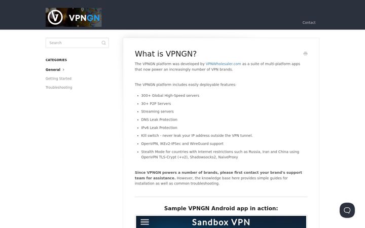 Screenshot of vpngn.com